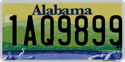 AL license plate 1AQ9899