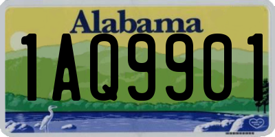 AL license plate 1AQ9901