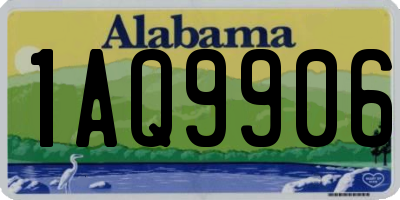 AL license plate 1AQ9906