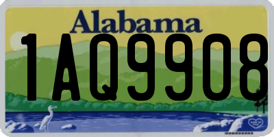 AL license plate 1AQ9908