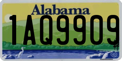 AL license plate 1AQ9909