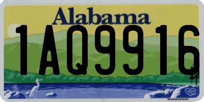 AL license plate 1AQ9916