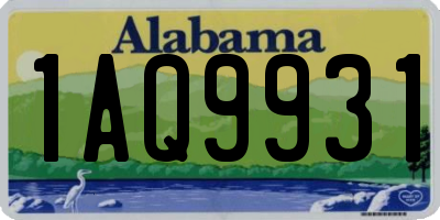 AL license plate 1AQ9931