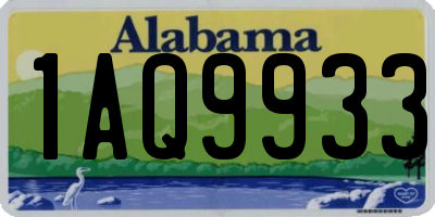 AL license plate 1AQ9933