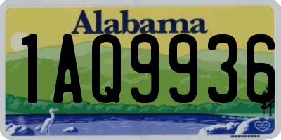 AL license plate 1AQ9936