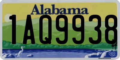 AL license plate 1AQ9938