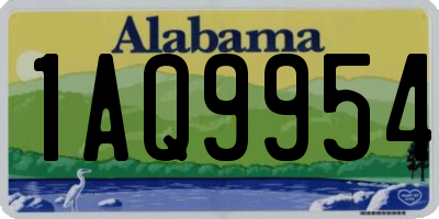 AL license plate 1AQ9954