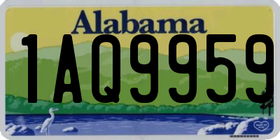 AL license plate 1AQ9959