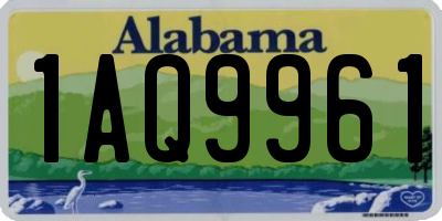 AL license plate 1AQ9961