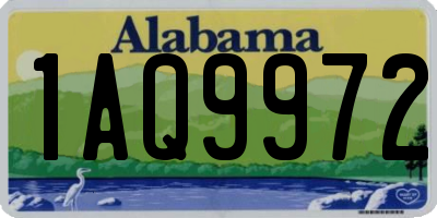 AL license plate 1AQ9972