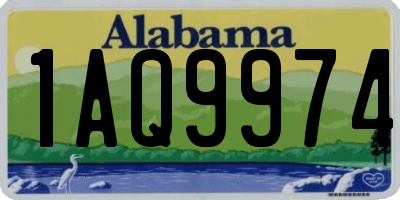 AL license plate 1AQ9974