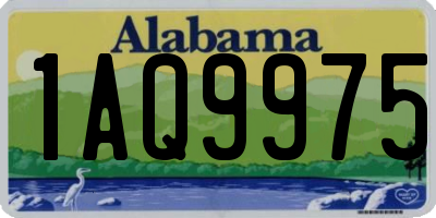 AL license plate 1AQ9975