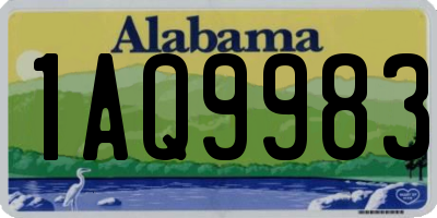AL license plate 1AQ9983