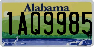 AL license plate 1AQ9985