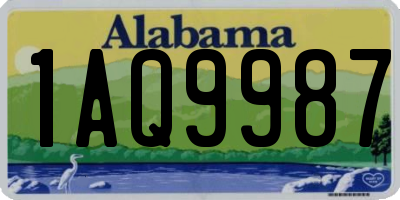 AL license plate 1AQ9987