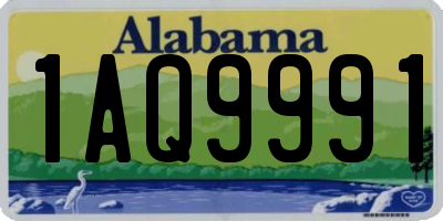 AL license plate 1AQ9991