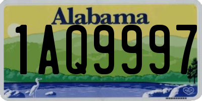 AL license plate 1AQ9997
