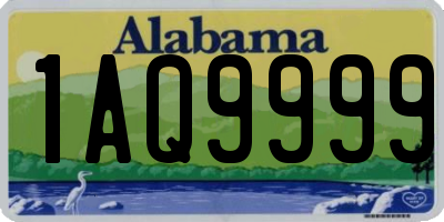 AL license plate 1AQ9999