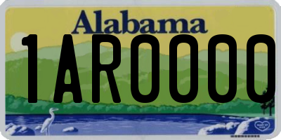 AL license plate 1AR0000