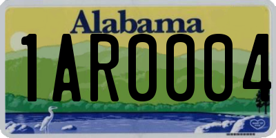 AL license plate 1AR0004