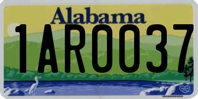 AL license plate 1AR0037