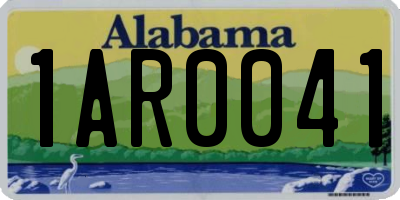 AL license plate 1AR0041