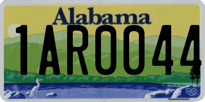 AL license plate 1AR0044