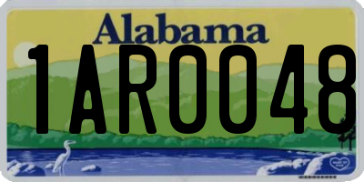 AL license plate 1AR0048