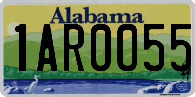 AL license plate 1AR0055