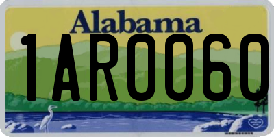 AL license plate 1AR0060