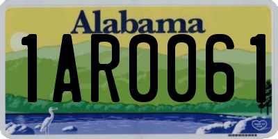AL license plate 1AR0061