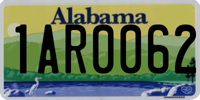 AL license plate 1AR0062
