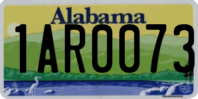 AL license plate 1AR0073