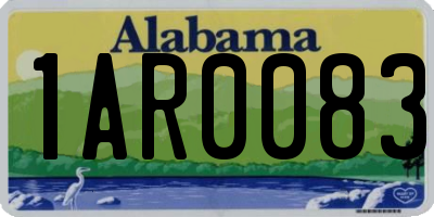 AL license plate 1AR0083