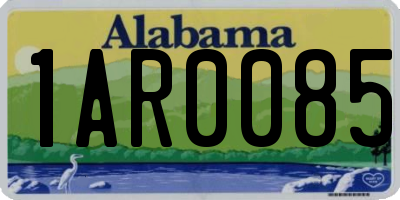AL license plate 1AR0085
