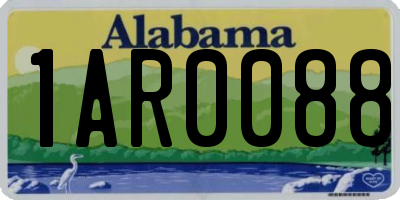 AL license plate 1AR0088