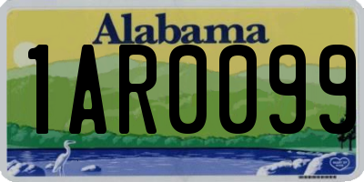 AL license plate 1AR0099