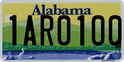 AL license plate 1AR0100