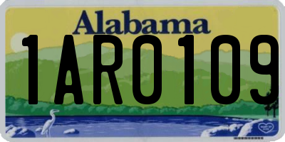 AL license plate 1AR0109
