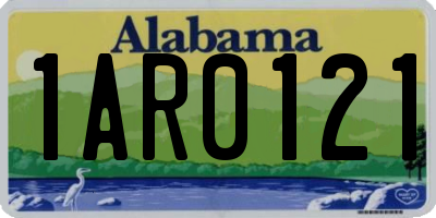AL license plate 1AR0121