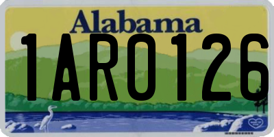 AL license plate 1AR0126