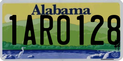 AL license plate 1AR0128