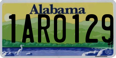 AL license plate 1AR0129