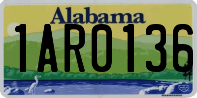 AL license plate 1AR0136