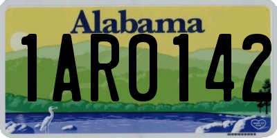 AL license plate 1AR0142