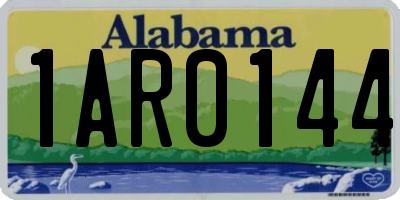 AL license plate 1AR0144