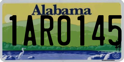 AL license plate 1AR0145