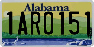 AL license plate 1AR0151