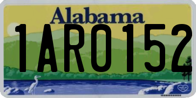 AL license plate 1AR0152