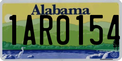 AL license plate 1AR0154